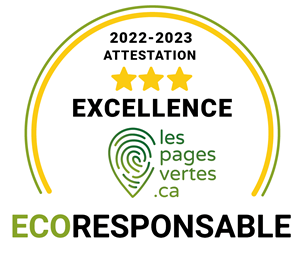 EcoResponsable - Attestation Excellence 2023 - LesPagesVertes.ca